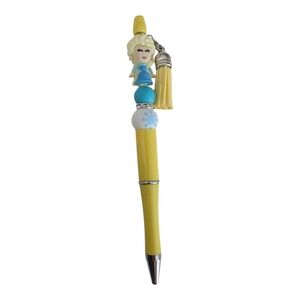 Hand Crafted Elsa Ink Pen Yellow Frozen Disney Movie NEW